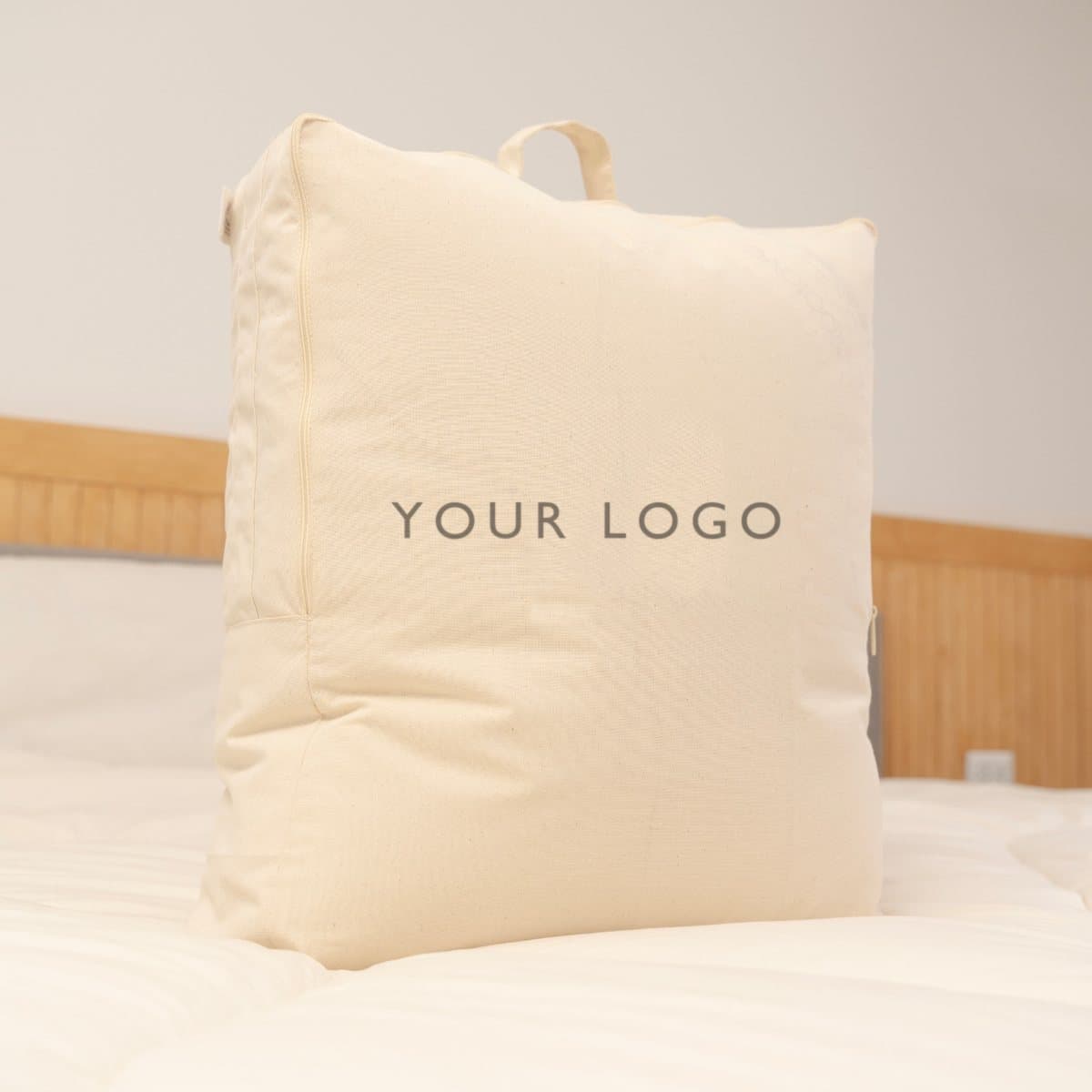 Cotton bag sewn for a Hometex duvet